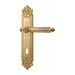 Дверная ручка на планке Melodia 246/229 'Nike', полированная латунь (key)