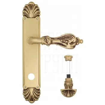 Дверная ручка Venezia 'FLORENCE' на планке PL87 французское золото (wc-4)
