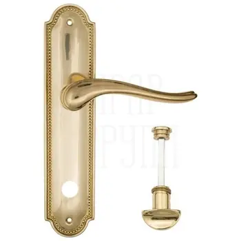 Дверная ручка Fratelli Cattini 'LAVERA' на планке PL248 полированная латунь (wc-2)