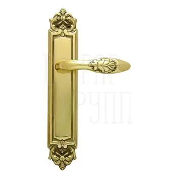 Дверная ручка на планке Melodia 243/229 'Rosa' полированная латунь