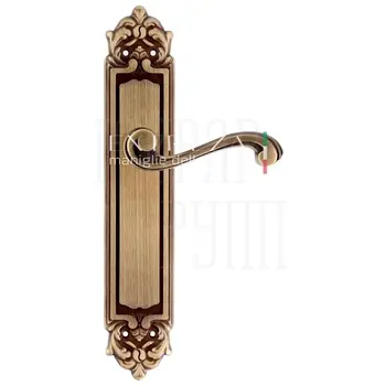 Дверная ручка Extreza 'LINA' (Лина) 313 на планке PL02 матовая бронза