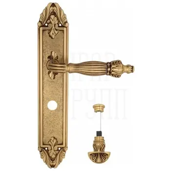 Дверная ручка Venezia 'OLIMPO' на планке PL90 французское золото (wc-4)
