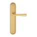 Дверная ручка Extreza 'BONO' (Боно) 328 на планке PL05, матовая латунь (key)