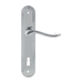 Дверная ручка Extreza 'TOLEDO' (Толедо) 323 на планке PL05, полированный хром (key)
