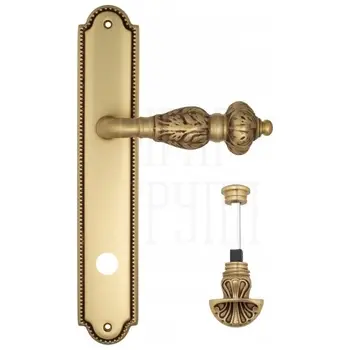 Дверная ручка Venezia 'LUCRECIA' на планке PL98 французское золото (wc-4)