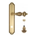 Дверная ручка Venezia "LUCRECIA" на планке PL98, французское золото (wc-4)