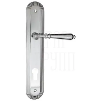 Дверная ручка Fratelli Cattini 'NAPOLI' на планке PL288 полированный хром (cyl)