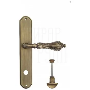 Дверная ручка Venezia 'MONTE CRISTO' на планке PL02 матовая бронза (wc)