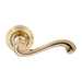 Дверная ручка Extreza "Lina" (Лина) 313 на круглой розетке R05, полированное золото