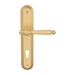 Дверная ручка на планке Melodia 235/235 'Mirella', французское золото (cyl)