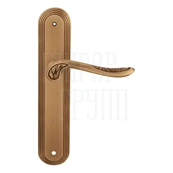 Дверная ручка на планке Melodia 285/235 'Daisy' матовая бронза