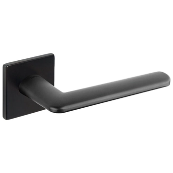 Дверная ручка на квадратной розетке Tupai Eliptica 3098 5S Q (на тонкой розетке 5 мм) черный