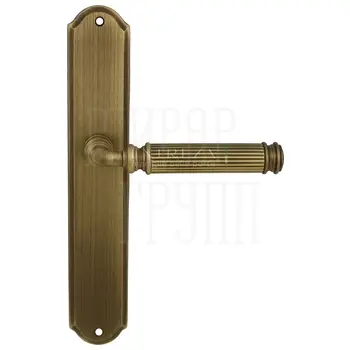 Дверная ручка Extreza 'BENITO' (Бенито) 307 на планке PL01 матовая бронза