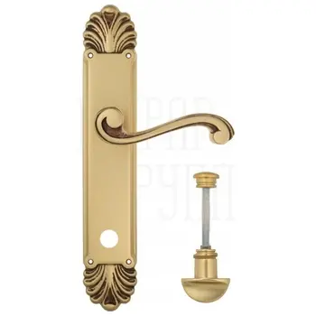 Дверная ручка Venezia 'VIVALDI' на планке PL87 французское золото (wc)