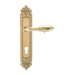 Дверная ручка Extreza "MIREL" (Мирель) 316 на планке PL02, полированное золото (cyl)