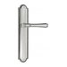 Дверная ручка Venezia 'CALLISTO' на планке PL98, натуральное серебро