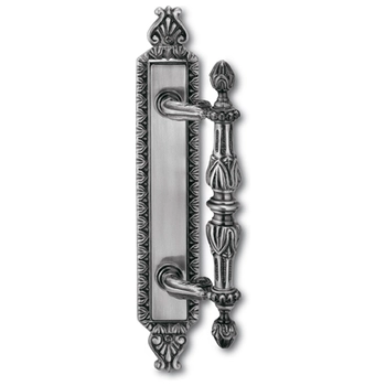 Дверная ручка-скоба SALICE PAOLO 'Matera' 4322 (305/145 mm) античное серебро