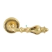 Дверная ручка Extreza "Evita" (Эвита) 301 на круглой розетке R03, французское золото