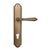 Дверная ручка Venezia 'CLASSIC' на планке PL98, матовая бронза (cyl)