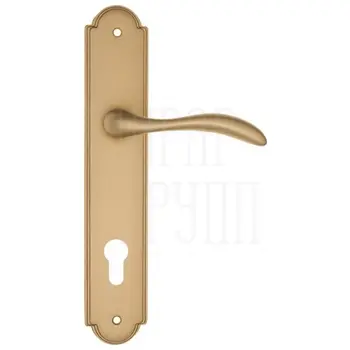 Дверная ручка Fratelli Cattini 'LUCCIA' на планке PL257 матовая латунь (cyl)