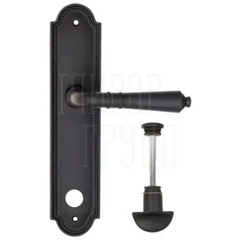 Дверная ручка Fratelli Cattini 'TOSCANA' на планке PL248 матовый черный (wc-2)