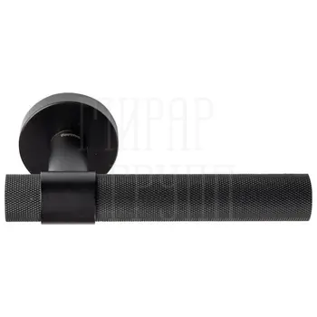 Дверная ручка на круглой розетке Forme 334 'Alya' черный