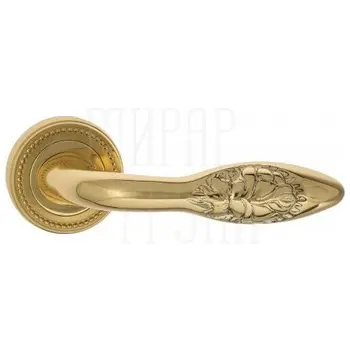 Дверная ручка на розетке Venezia 'CASANOVA' D3 полированная латунь