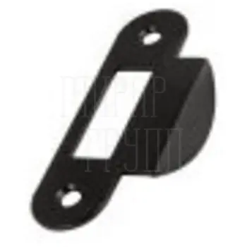 Ответная планка AGB с загнутым язычком (для тихого замка Evolution и стандартных дверей нефальцованных) черный