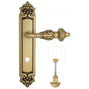 Дверная ручка Venezia 'LUCRECIA' на планке PL96 французское золото (wc)