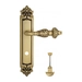 Дверная ручка Venezia "LUCRECIA" на планке PL96, французское золото (wc)