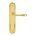 Дверная ручка Extreza "CARRERA" (Каррера) 321 на планке PL05, полированное золото