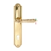 Дверная ручка Extreza "LEON" (Леон) 303 на планке PL03, полированное золото (cyl)