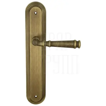 Дверная ручка Extreza 'BONO' (Боно) 328 на планке PL05 матовая бронза