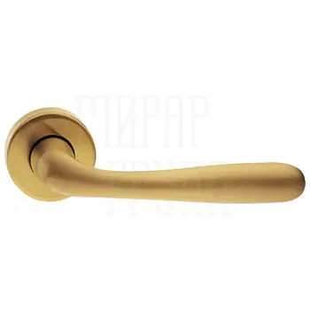 Дверные ручки на розетке Morelli Luxury 'Rubino' матовое золото