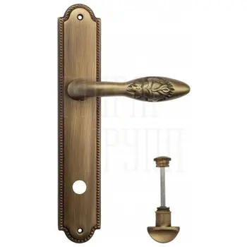 Дверная ручка Venezia 'CASANOVA' на планке PL98 матовая бронза (wc)