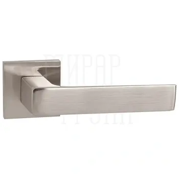 Дверная ручка Ajax (Аякс) на квадратной розетке 'BOND' JS матовый никель