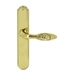 Дверная ручка Extreza "MIREL-ROSE" (Мирель-роуз) на планке PL01, полированное золото
