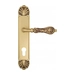 Дверная ручка Venezia "MONTE CRISTO" на планке PL87, французское золото (cyl)