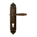 Дверная ручка на планке Melodia 235/229 'Mirella', античная бронза (cyl)