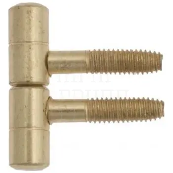 Петля дверная ввертная LaFlorida 150 Ø14 одноштырьковая без пешки (38кг) полированная латунь