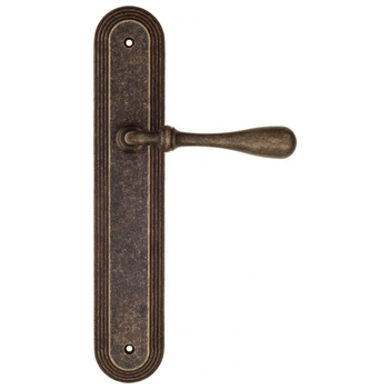 Дверная ручка Fratelli Cattini 'RETRO' на планке PL288 античная бронза