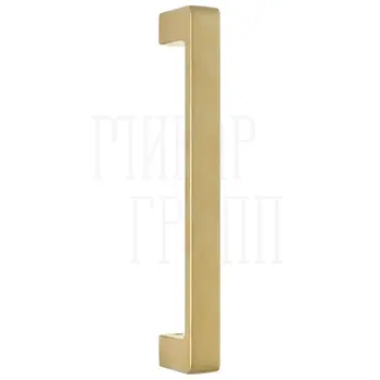 Дверная ручка скоба Extreza Hi-Tech 'Enzo' (Энзо) 117 (230/210 mm) матовая латунь pvd