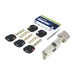 Цилиндровый механизм ключ-вертушка Mul-T-Lock (Светофор) Integrator 86 mm (38+10+38), никель + флажок