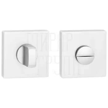 Завертка квадратная к ручкам PUERTO INBK AL 03 матовый белый