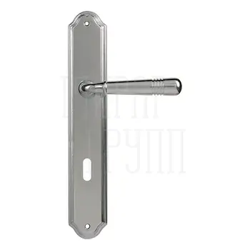 Дверная ручка на планке Melodia 293/230 'Alpha' полированный хром (key)