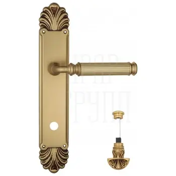 Дверная ручка Venezia 'MOSCA' на планке PL87 французское золото (wc-4)
