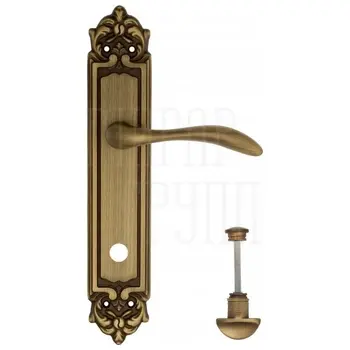 Дверная ручка Venezia 'ALESSANDRA' на планке PL96 матовая бронза (wc)