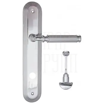 Дверная ручка Fratelli Cattini 'ENCIA' на планке PL288 полированный хром (wc-2)