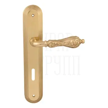 Дверная ручка на планке Melodia 229/235 'Libra' полированная латунь (key)