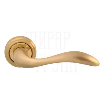 Дверная ручка на розетке Melodia 132 V 'Laguna' матовая латунь